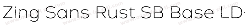 Zing Sans Rust SB Base LD字体转换